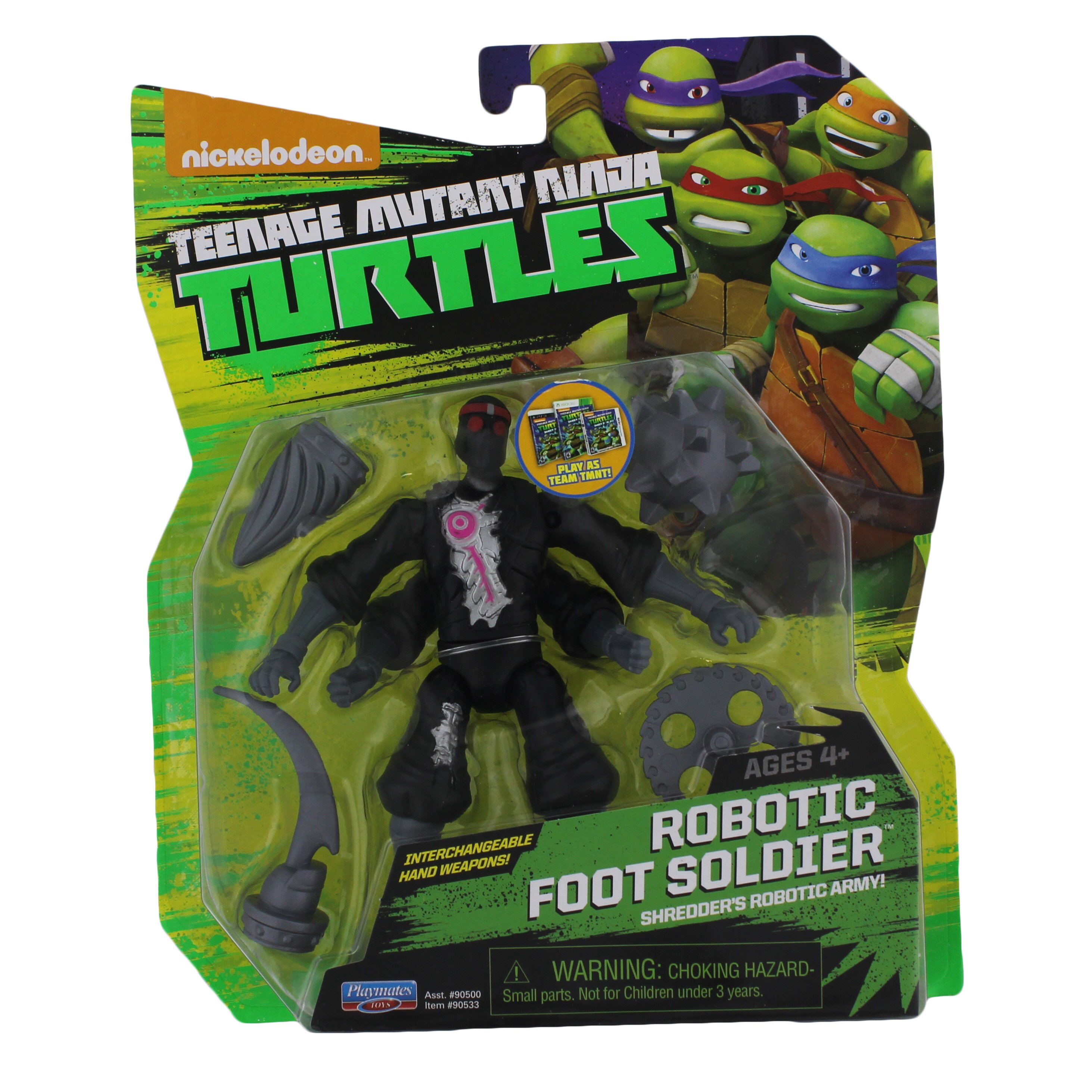 Robotic Foot Soldier 4" Figure Teenage Mutant Ninja Turtles SHIP FROM U.S.A. 