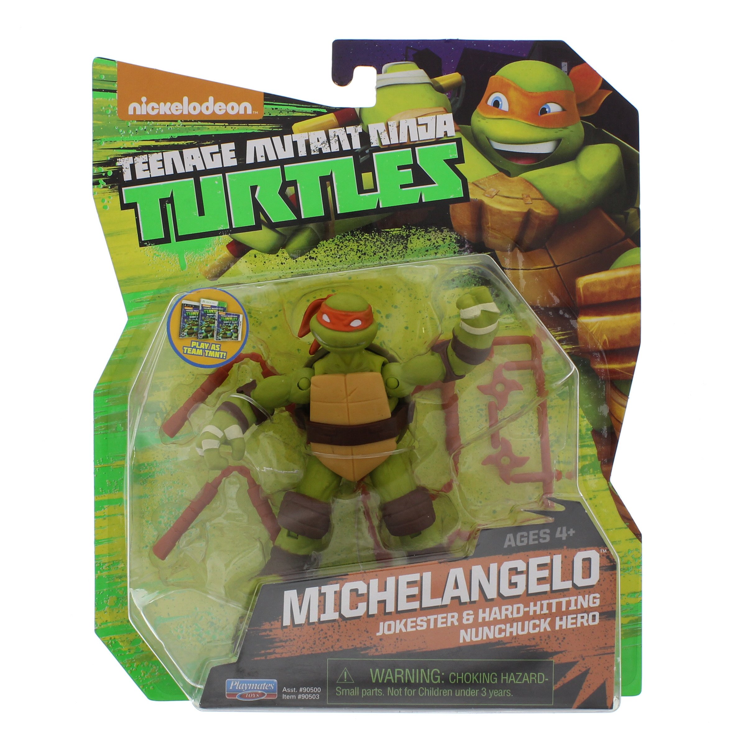 Playmates Teenage Mutant Ninja Turtles Michelangelo Jokester - 001962379