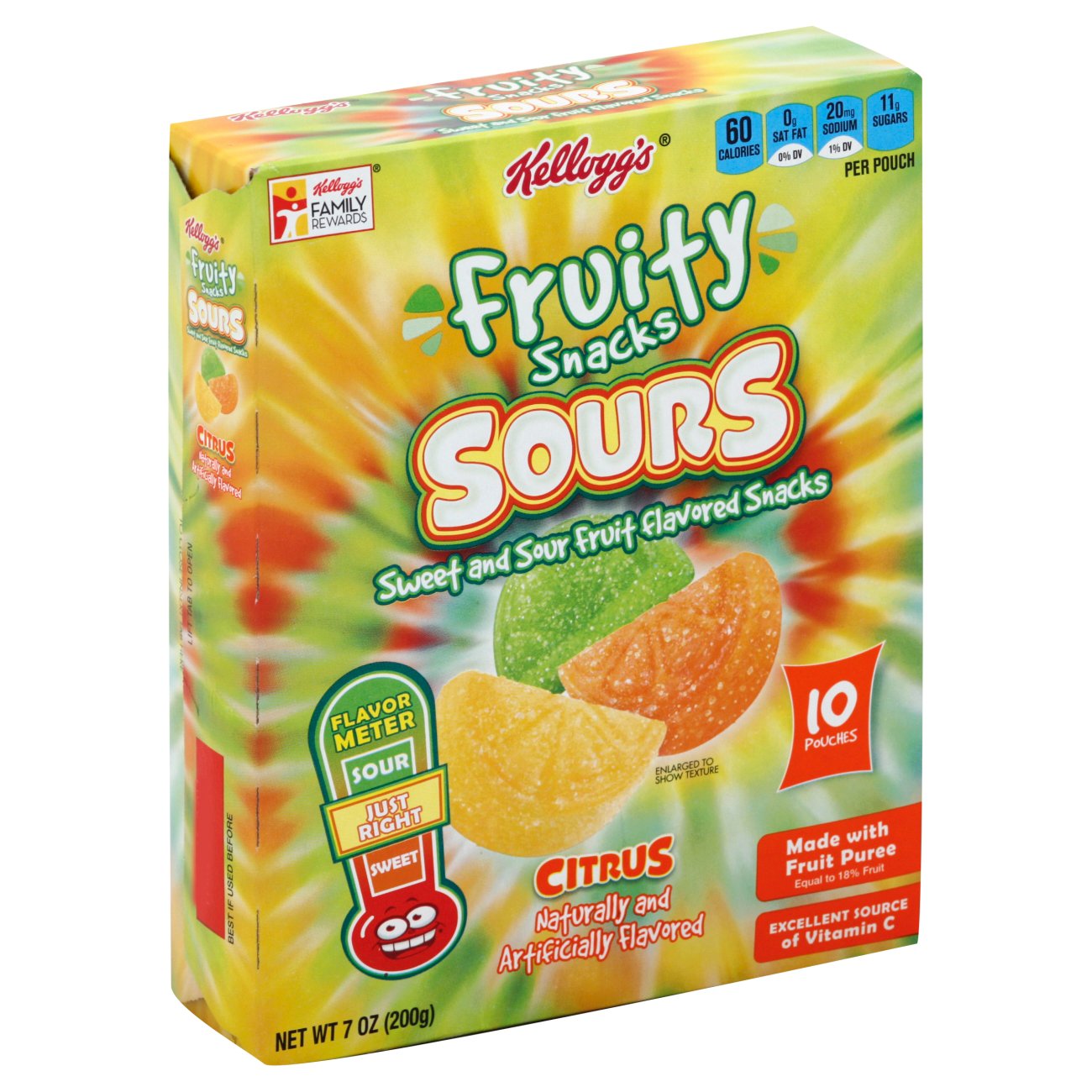 Kellogg's Sours Citrus Fruit Snacks Shop Fruit snacks at HEB