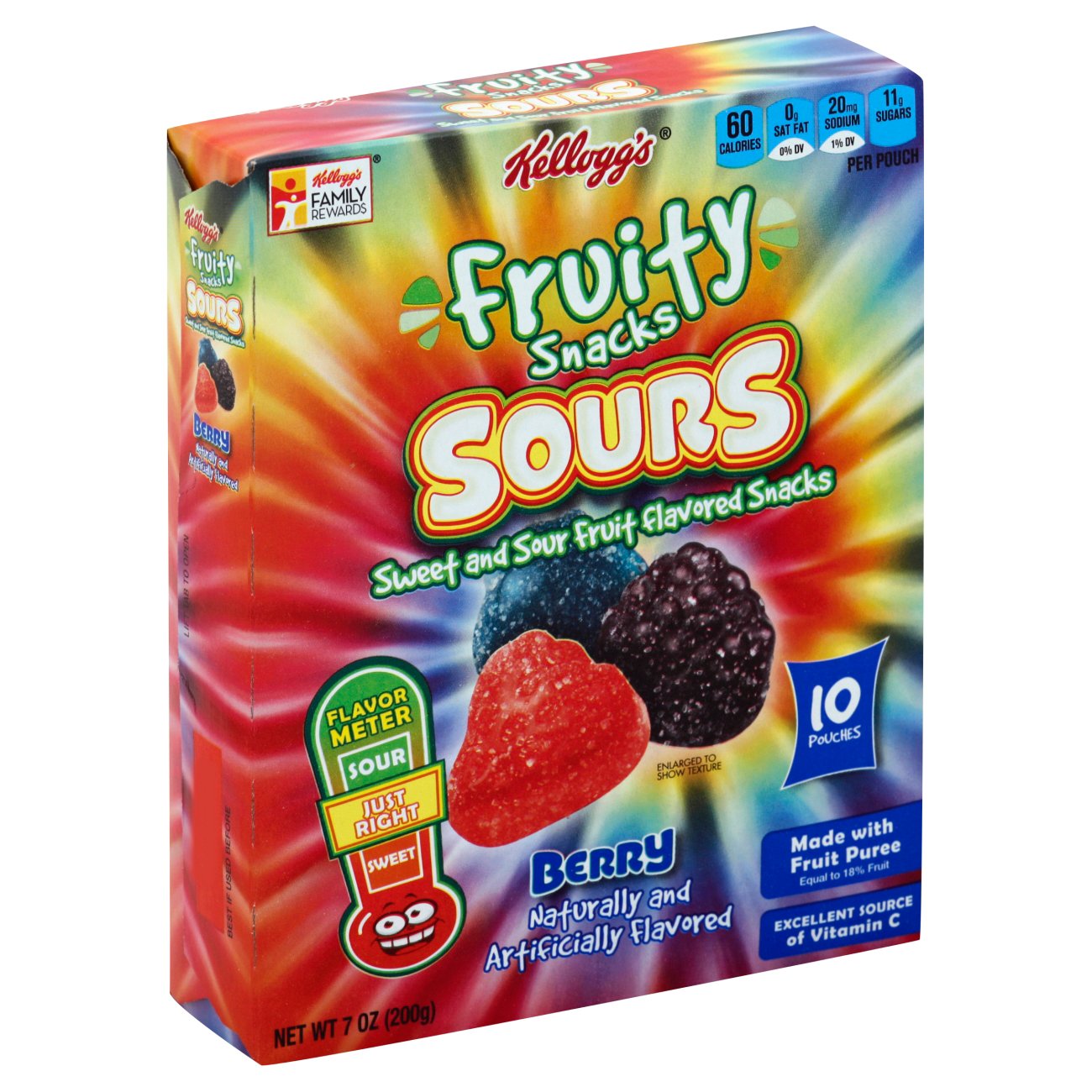 Kellogg's Fruity Snacks Sours Berry Shop Fruit Snacks at HEB