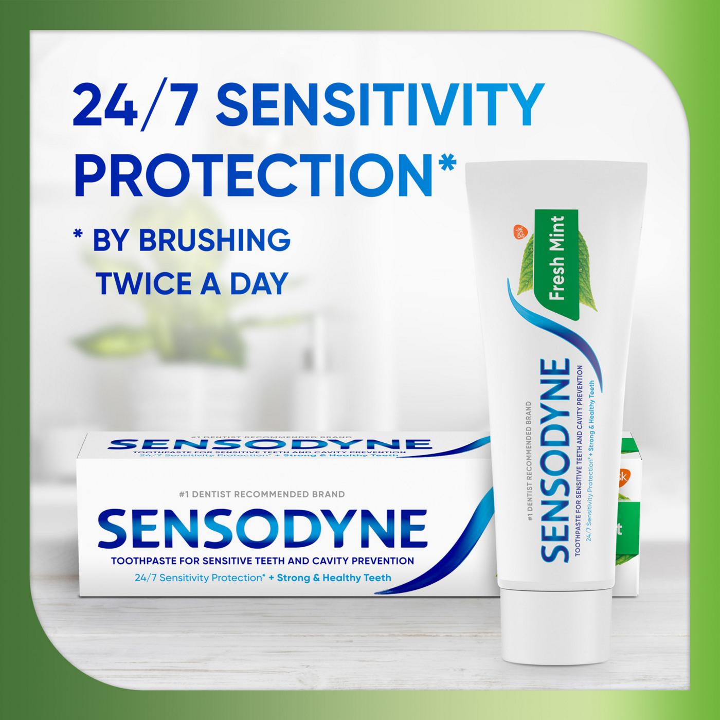 Sensodyne Sensitive Toothpaste Twin Pack - Fresh Mint, 2 Pk; image 6 of 8