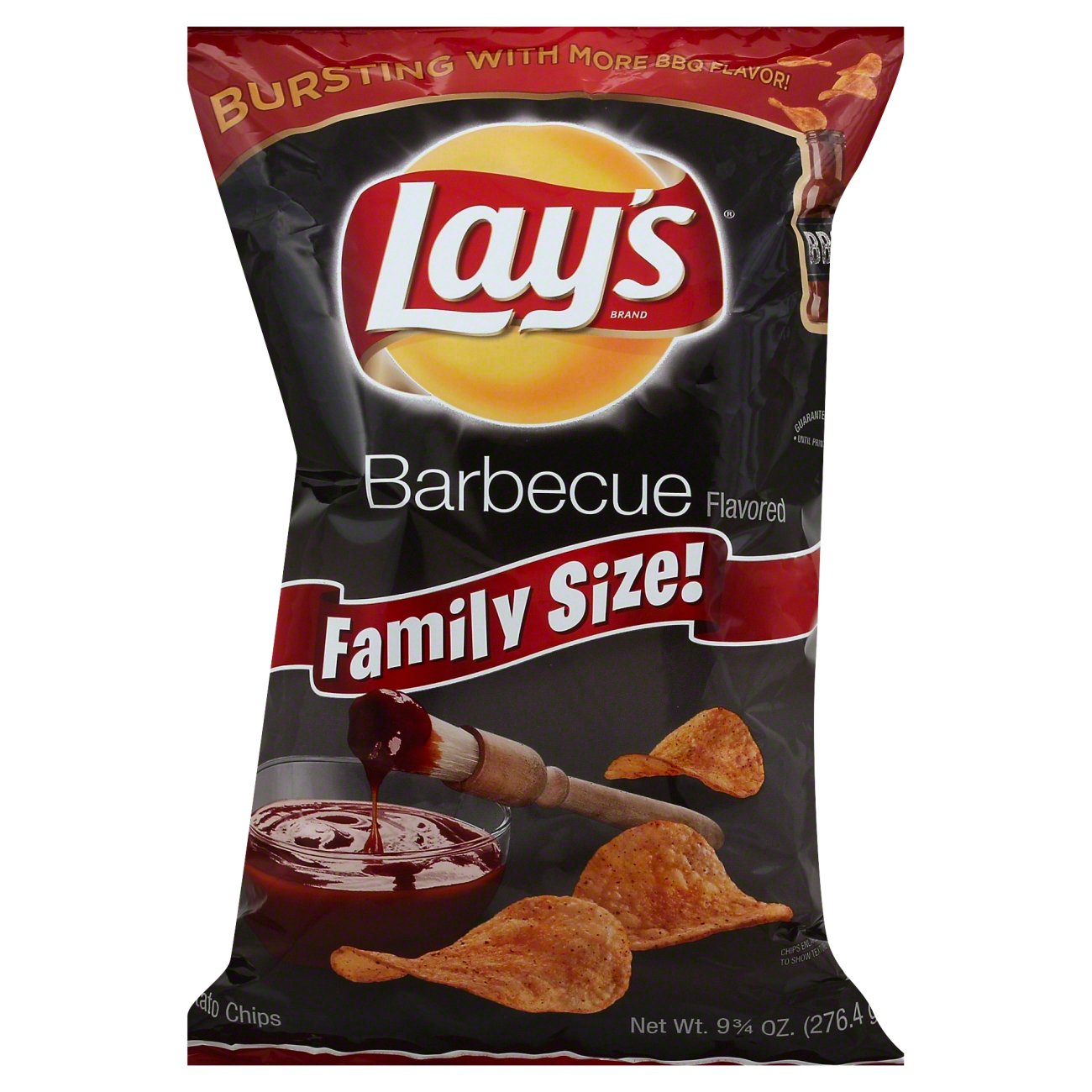 Lay's Barbecue Flavored Potato Chips Family Size - Shop Chips at H-E-B