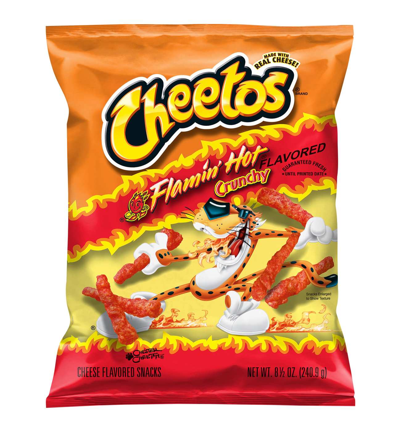 Cheetos Crunchy Flamin' Hot Cheese Snacks
