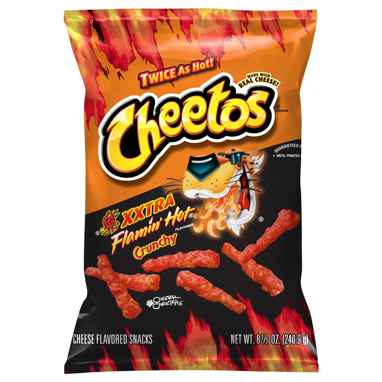 Cheetos Crunchy Xxtra Flamin Hot Cheese Snacks Shop Chips At H E B 2607