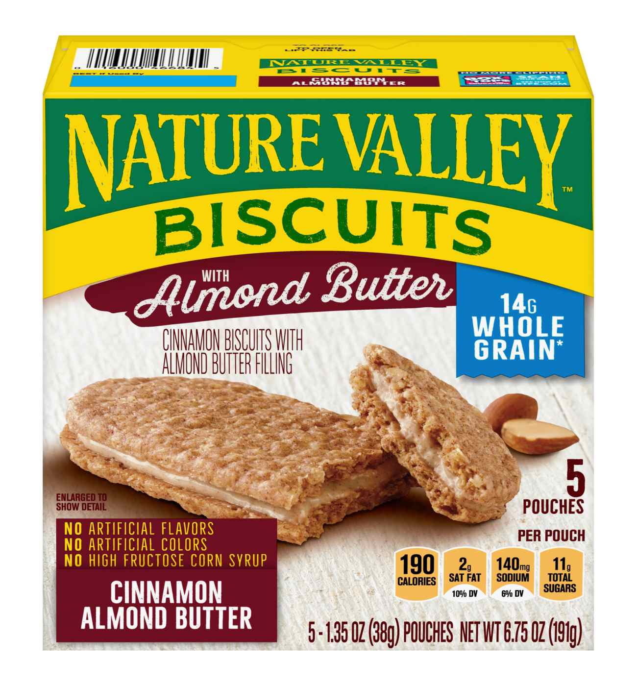 Nature Valley Cinnamon Almond Butter Biscuits; image 2 of 2