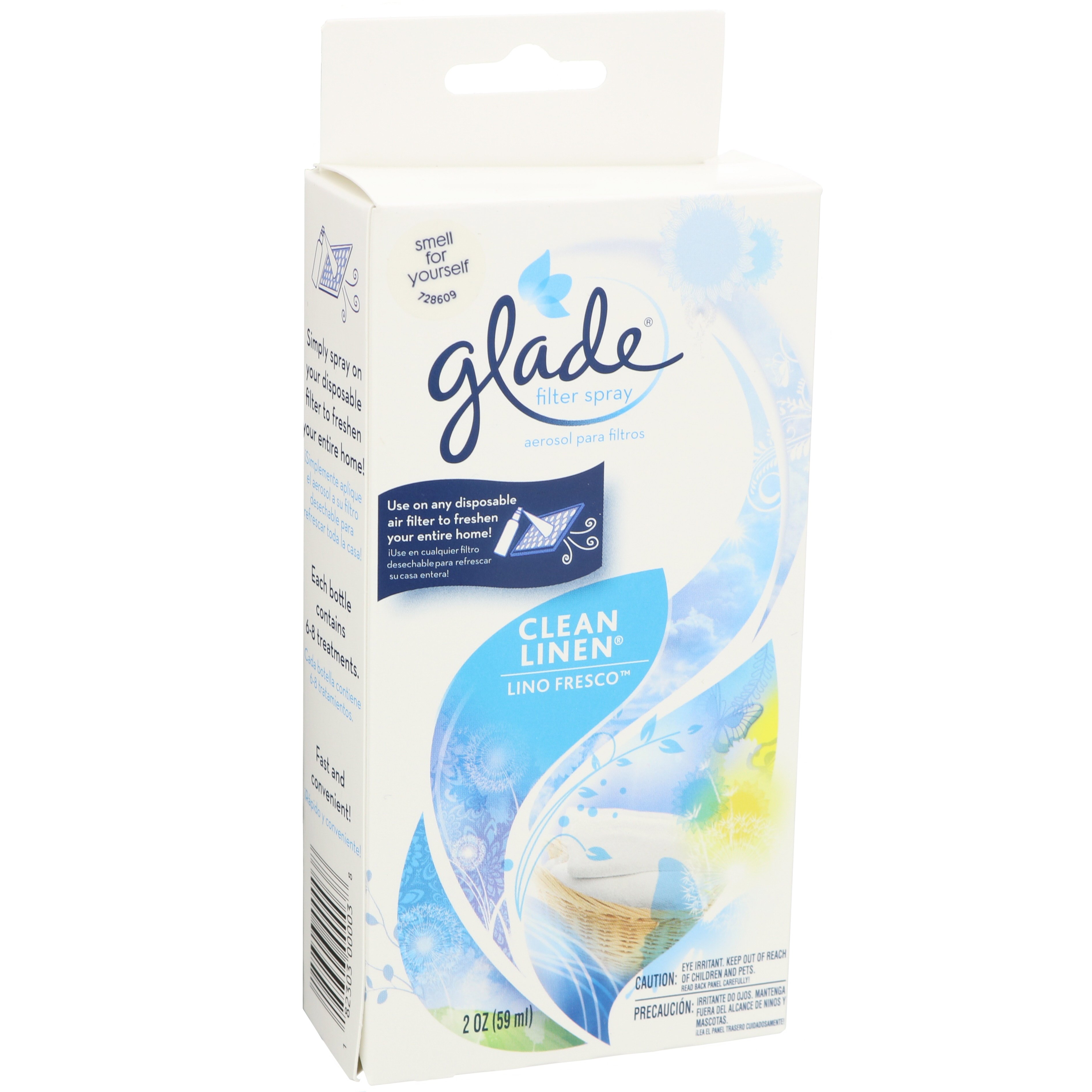 Glade Air Filter Spray Clean Linen Shop Air Fresheners at HEB