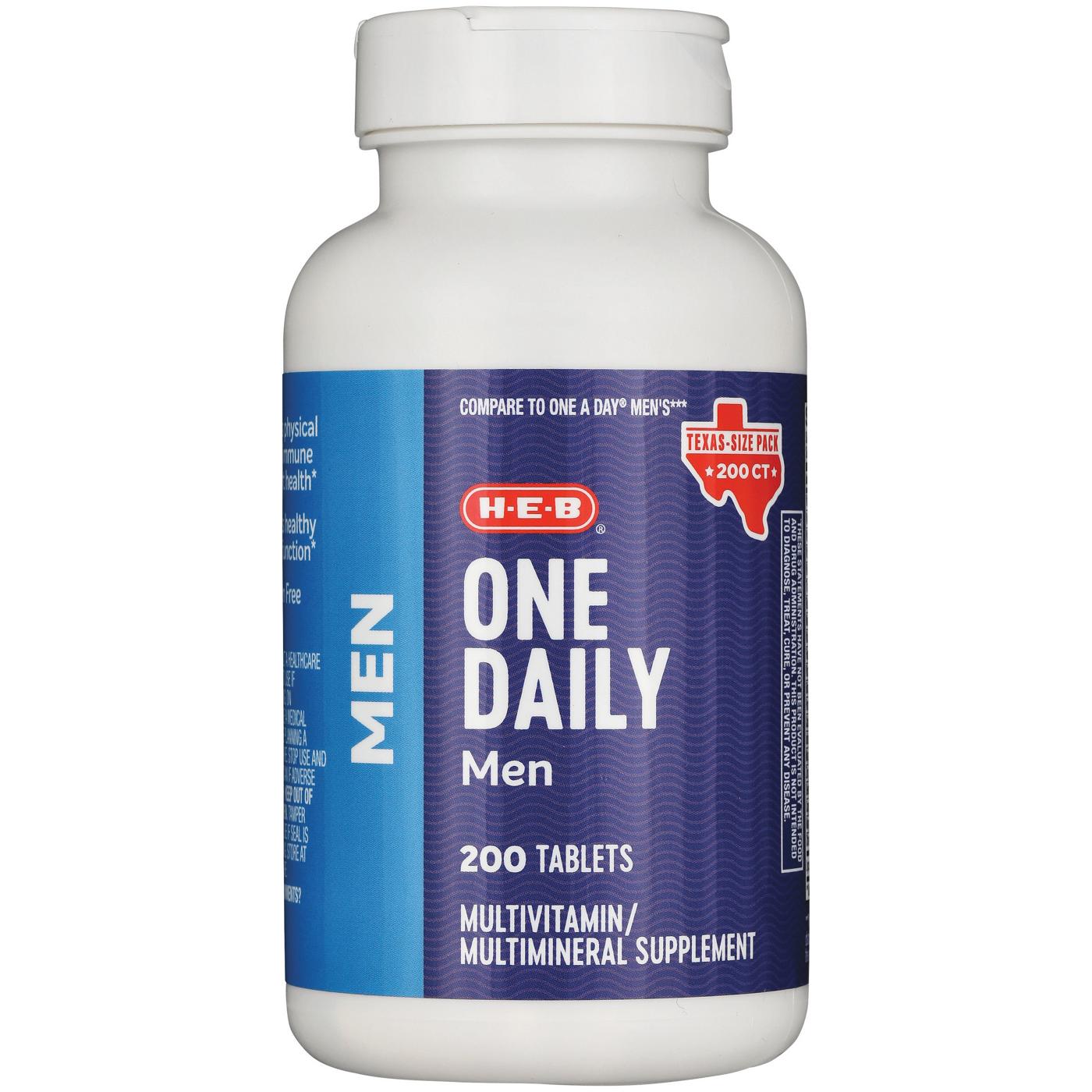 H-E-B Men One Daily Multivitamin Tablets - Texas-Size Pack; image 1 of 2