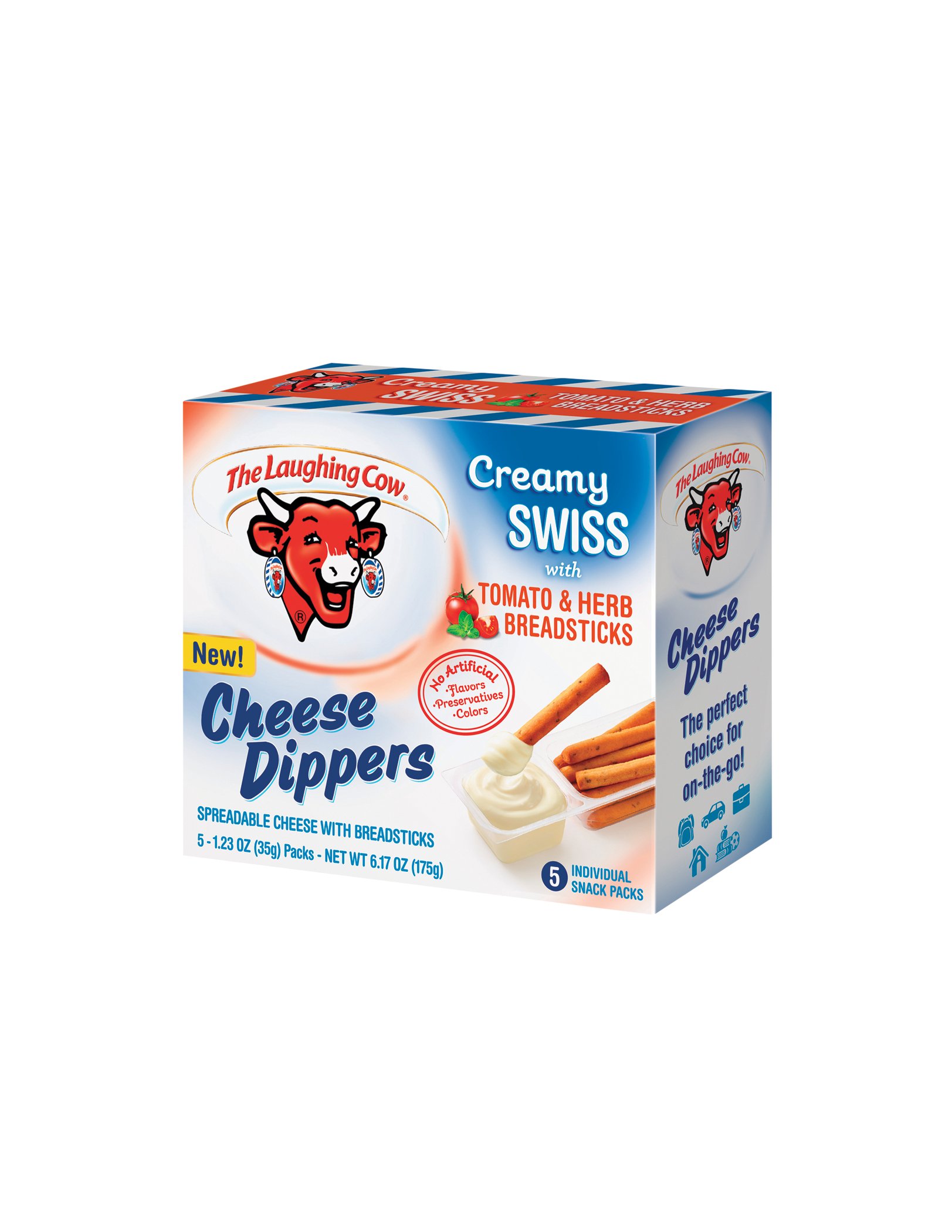 The Laughing Cow Creamy Swiss with Tomato & Herb Breadsticks Cheese