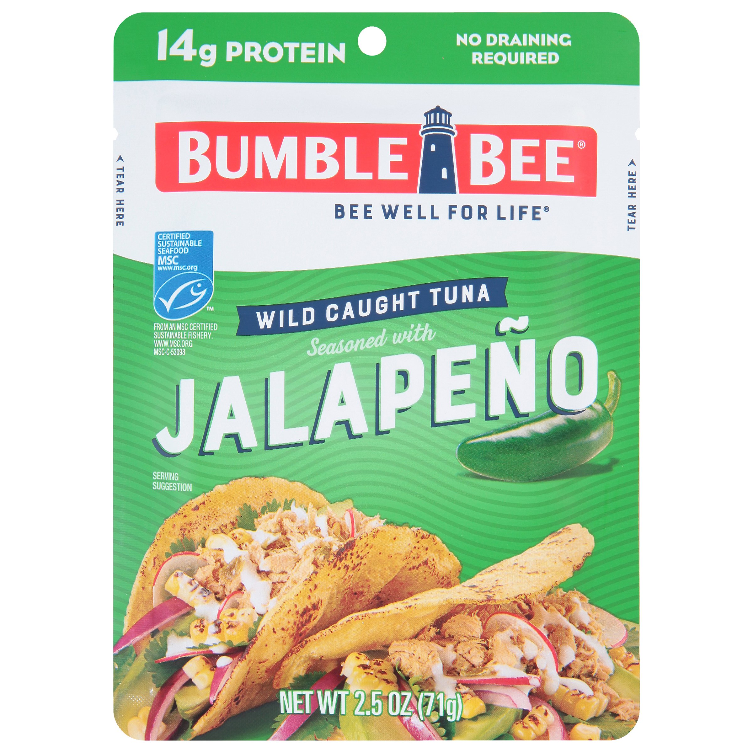 Bumble Bee Jalapeno Seasoned Tuna Pouch Shop Seafood at HEB