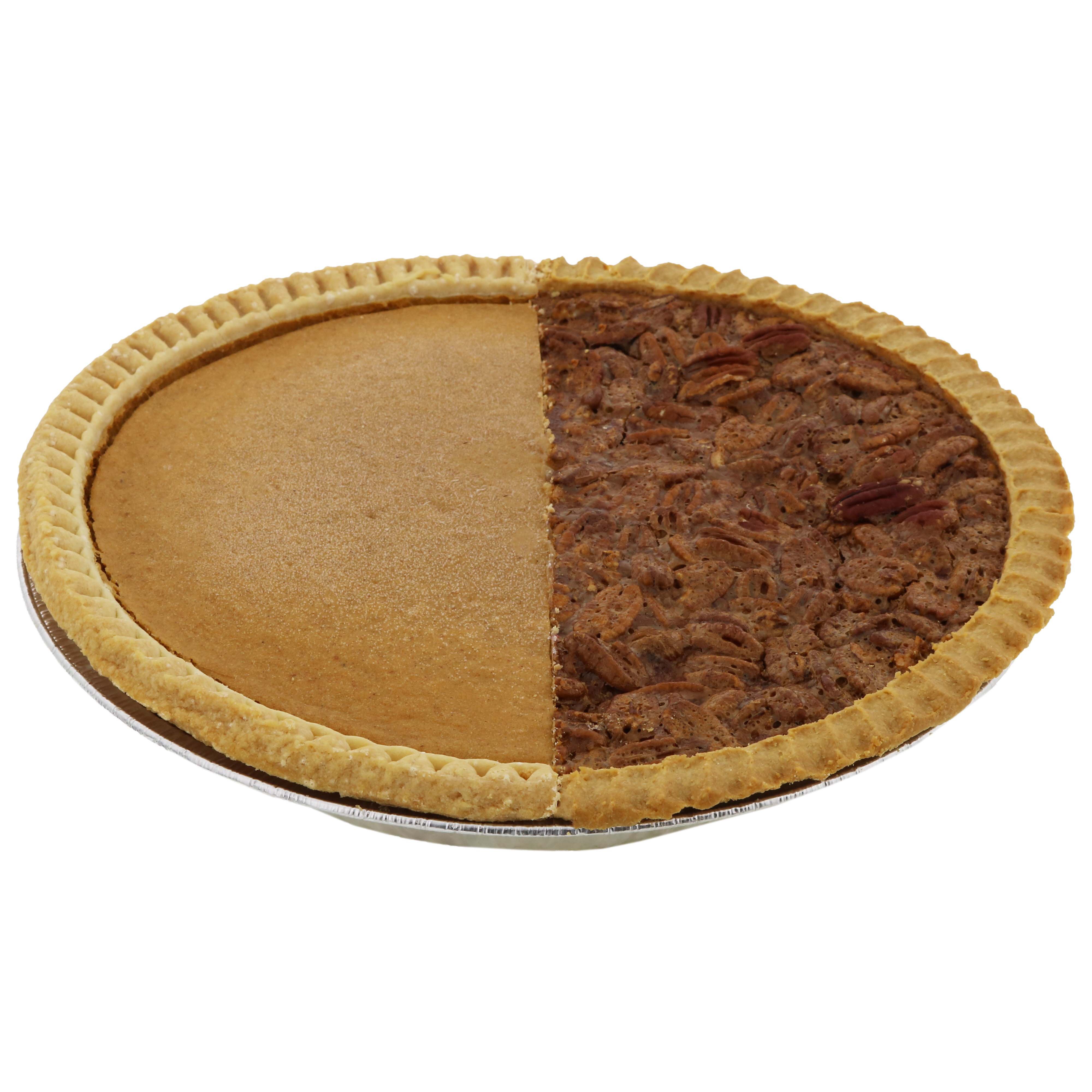H E B 1 2 Pecan 1 2 Pumpkin Pie Shop Desserts Pastries At H E B