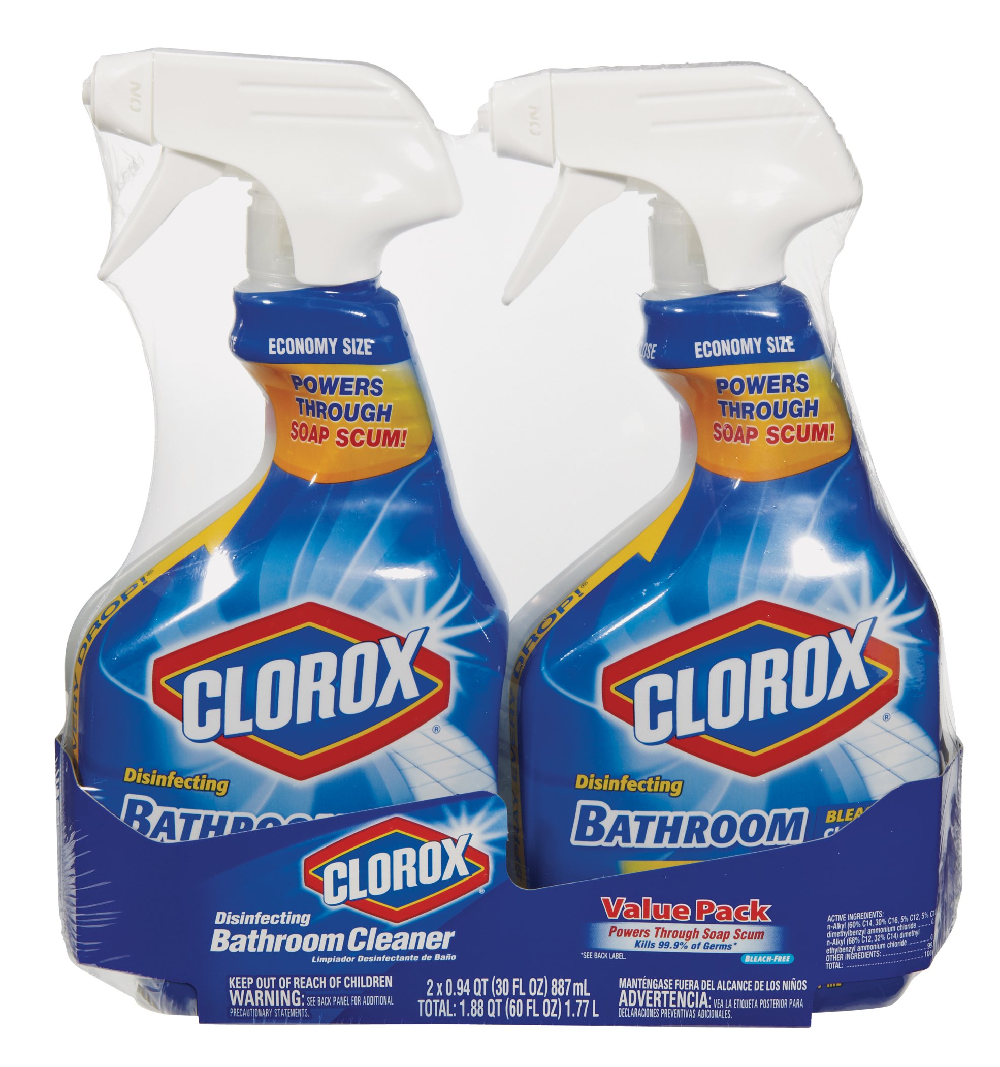 Clorox Disinfecting Bathroom- Bleach Free 30-fl oz Liquid Multipurpose  Bathroom Cleaner in the Multipurpose Bathroom Cleaners department at