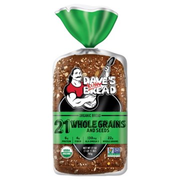 Dave's Killer Bread 21 Whole Grains & Seeds Organic Sliced Bread, 27 oz