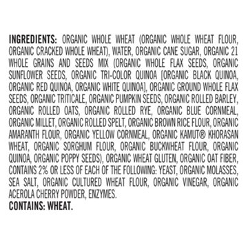 Dave's Killer Bread 21 Whole Grains & Seeds Organic Sliced Bread, 27 oz