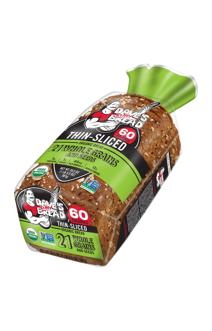 Dave's Killer Bread Thin Sliced 21 Whole Grain and Seeds Organic Sliced Bread; image 6 of 6