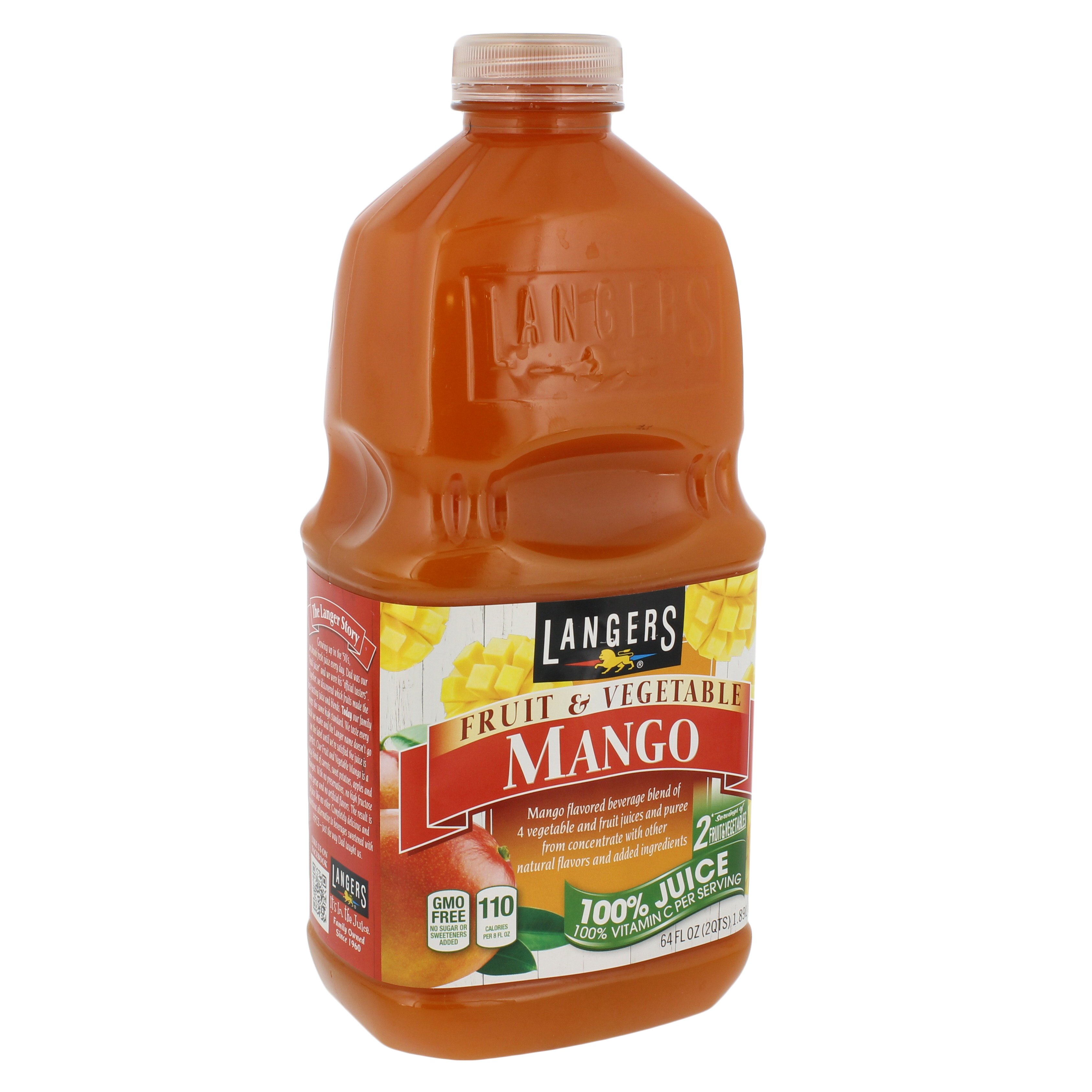 Langers 100 Juice Mango Shop Juice At H E B 1796