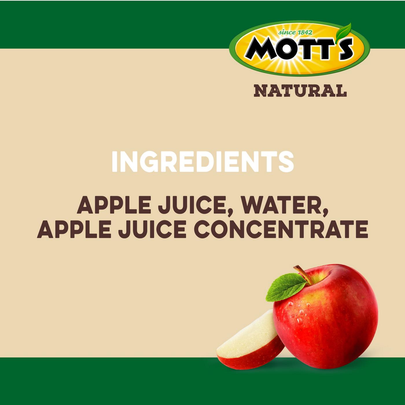 Mott's Natural 100% Apple Juice; image 2 of 5
