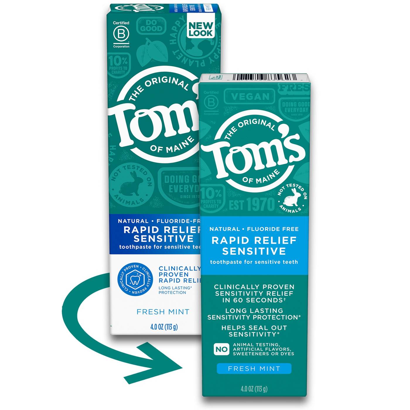 Tom's of Maine Rapid Relief Sensitive Toothpaste - Fresh Mint; image 6 of 8