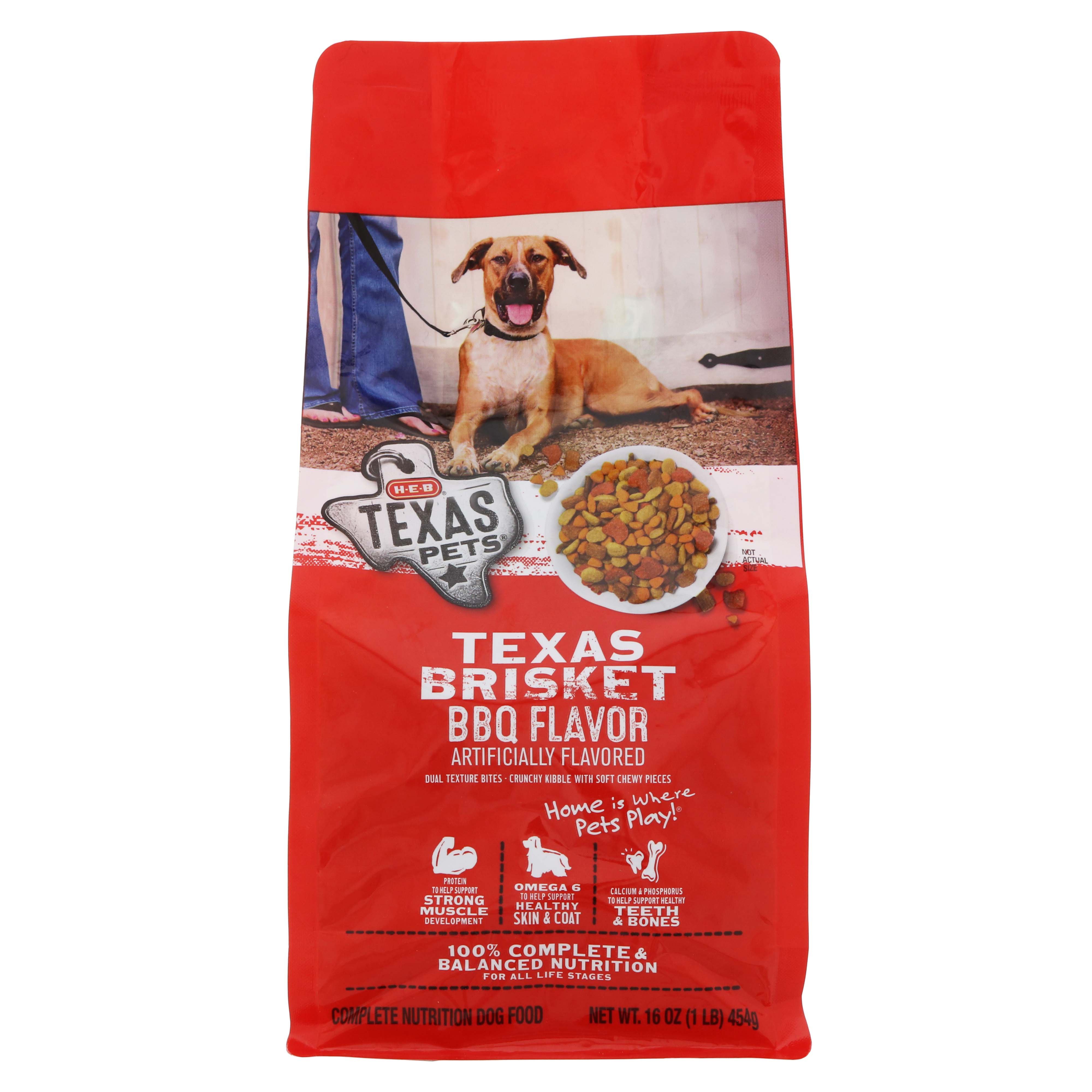 H E B Texas Pets Texas Brisket BBQ Flavor Dry Dog Food Shop Food