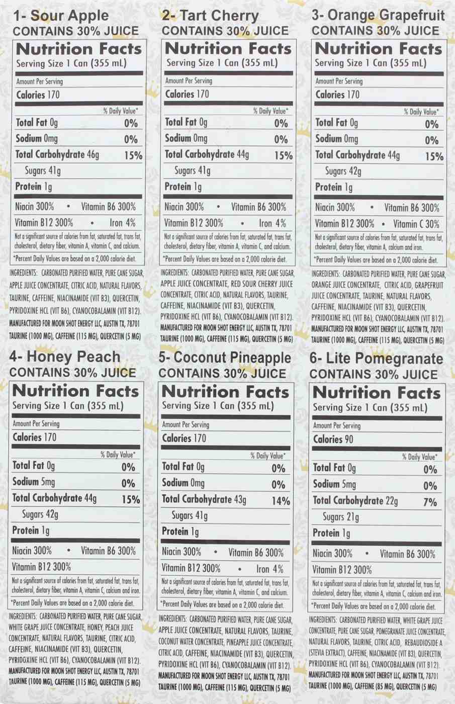 Moonshot Premium Energy Drink Variety Pack; image 2 of 2