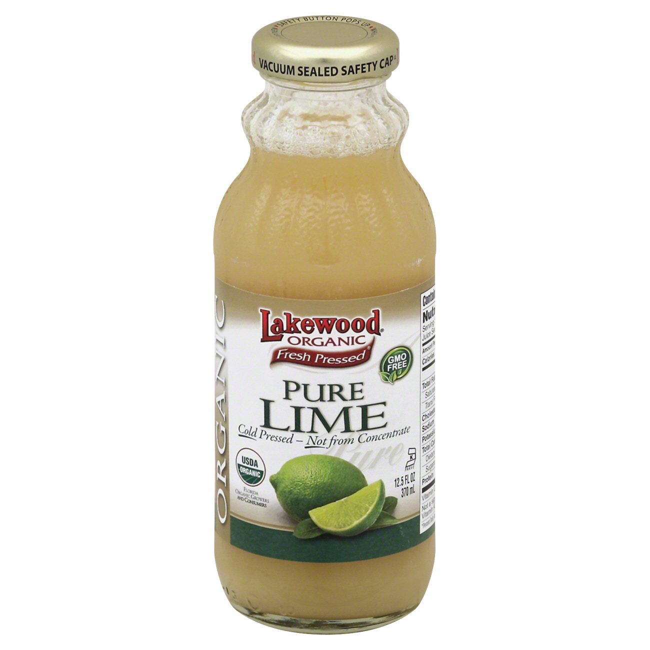 Lakewood Organic Fresh Pressed Pure Lime Juice - Shop Juice at H-E-B