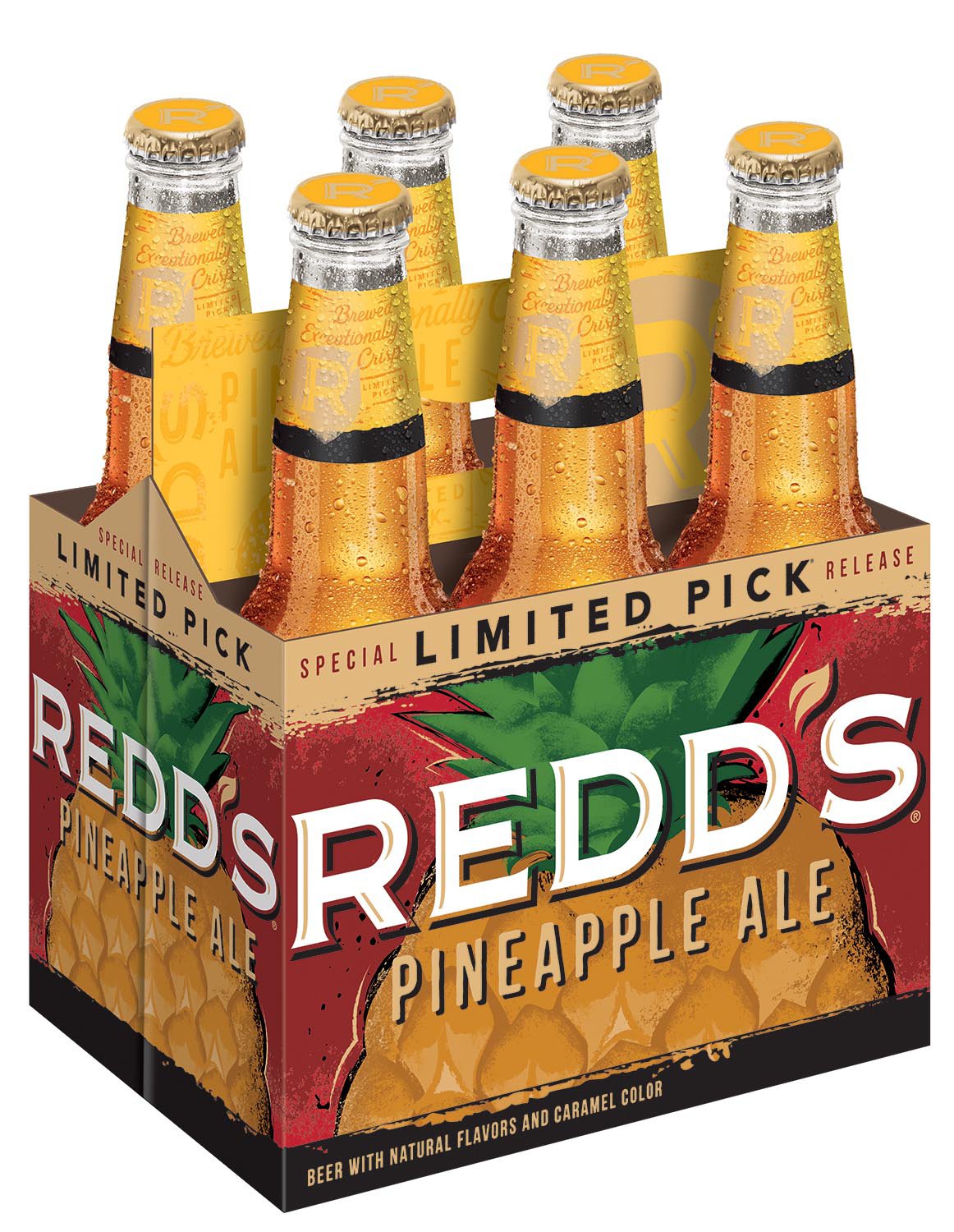 Redd's Pineapple Ale Beer 12 oz Bottles Shop Hard cider at HEB