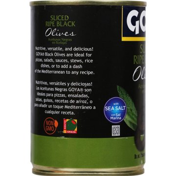 Goya Sliced Ripe Black Olives, 7 oz