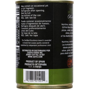 Goya Sliced Ripe Black Olives, 7 oz