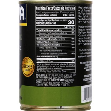 Goya Sliced Ripe Black Olives, 7 oz