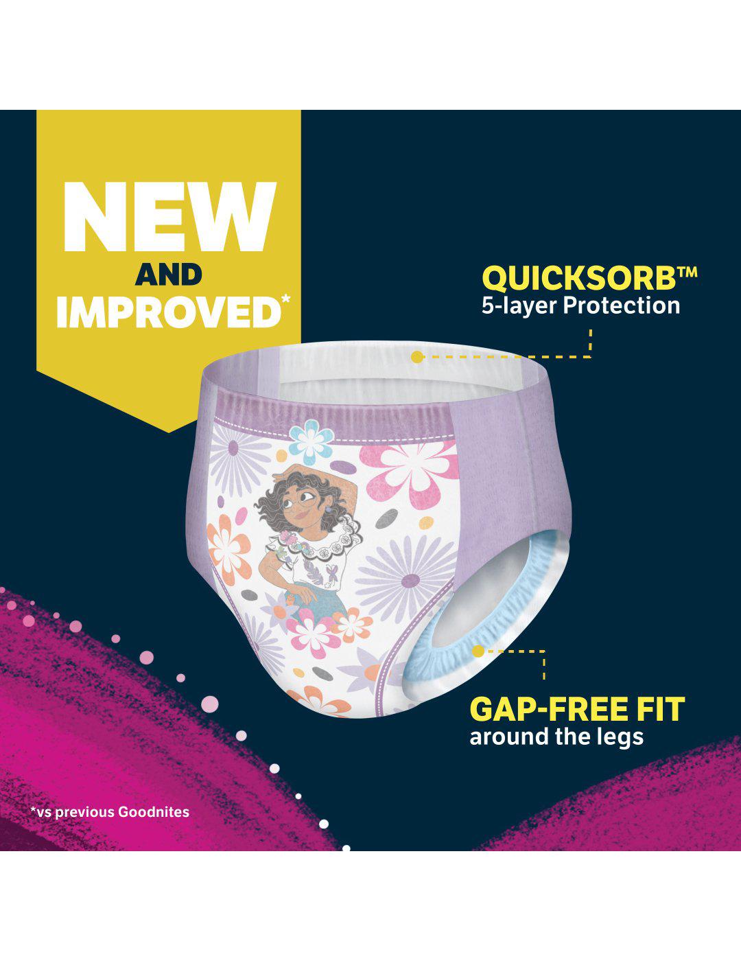 Goodnites Overnight Underwear for Girls - S/M; image 3 of 8
