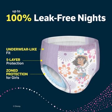 Goodnites Girls' Nighttime Bedwetting Underwear - S/M (43-68 lbs), 44 ct