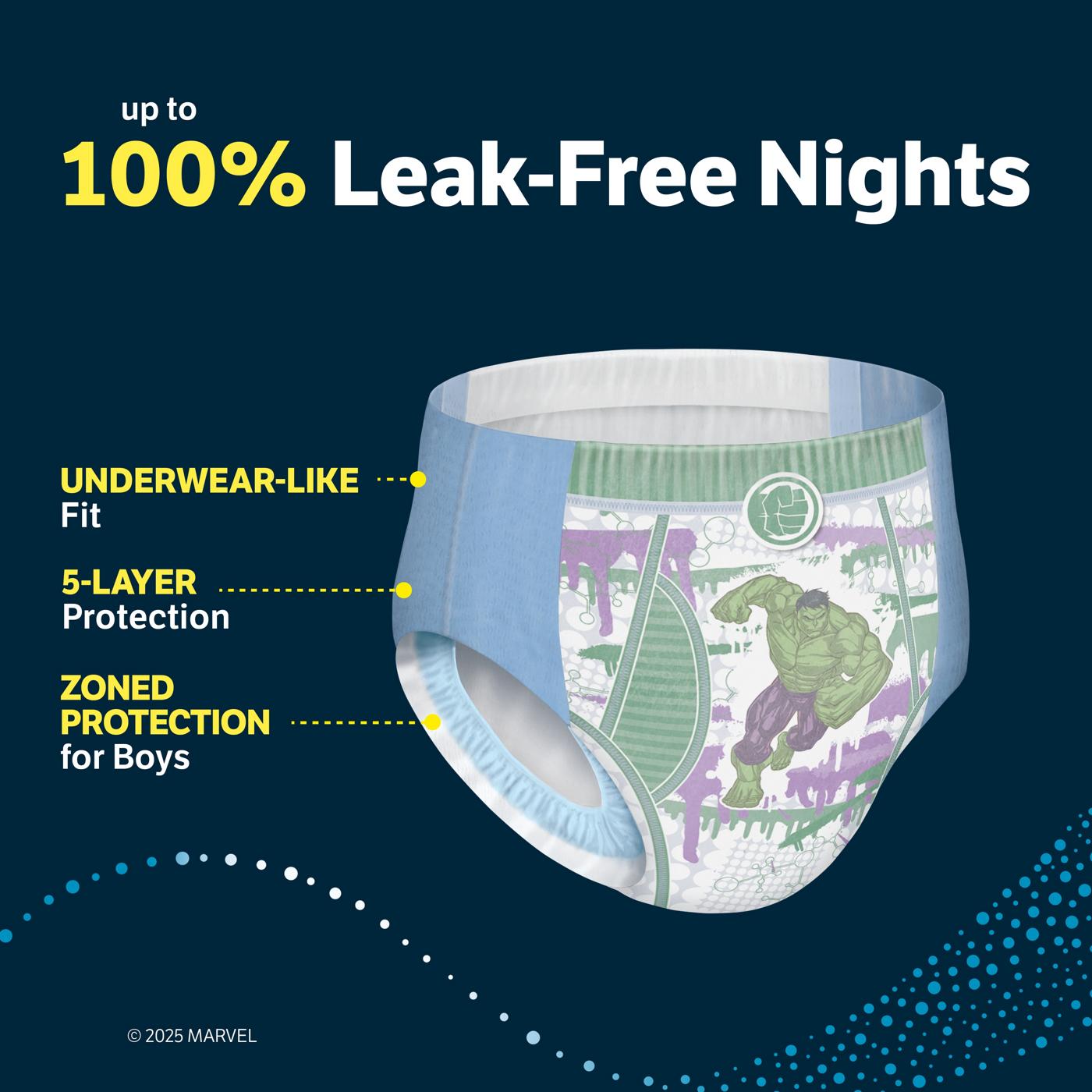 Goodnites Boys' Nighttime Bedwetting Underwear - S/M (43-68 lbs); image 8 of 8