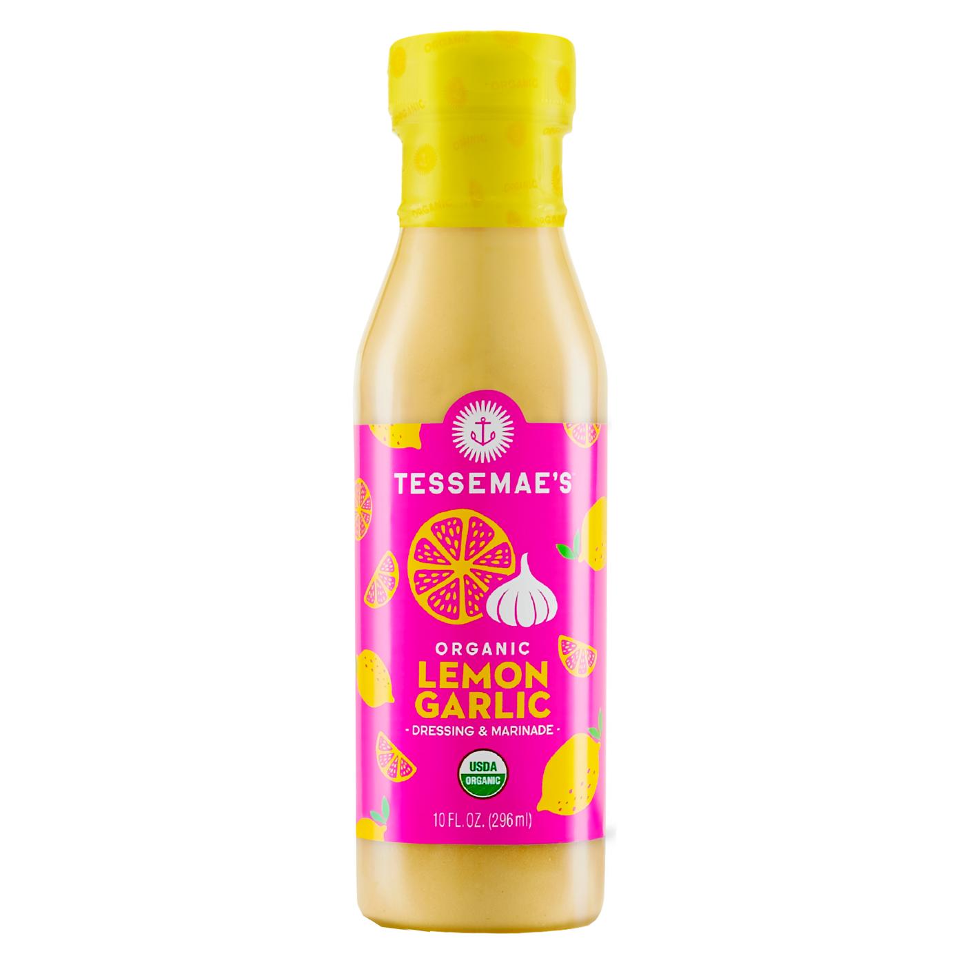 Tessemae's Organic Lemon Garlic Dressing & Marinade (Sold Cold); image 1 of 2