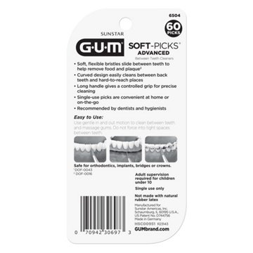GUM Advanced Soft Picks, 60 ct