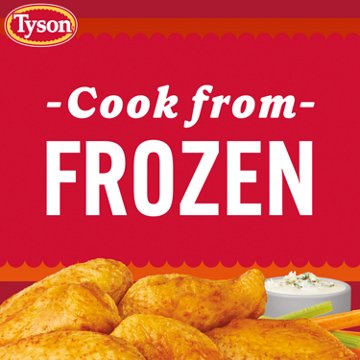 Tyson Uncooked Frozen Seasoned Chicken Wing Sections -  Buffalo Style, 40 oz