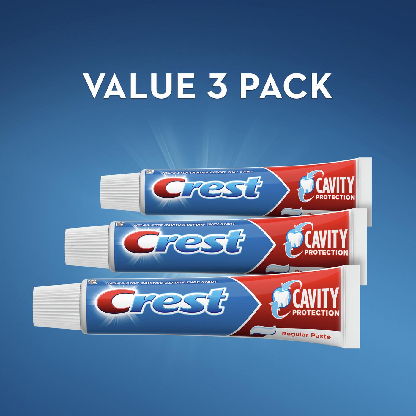 Crest Cavity Protection Regular Toothpaste, 3 Pk; image 7 of 8