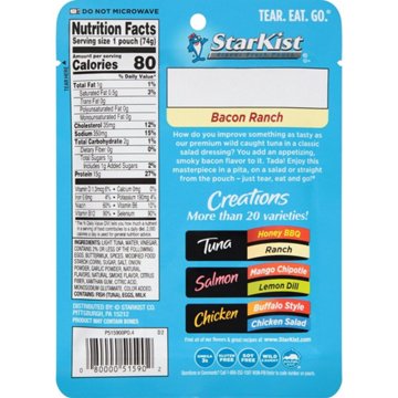 StarKist Tuna Creations Bacon Ranch Flavored Tuna Pouch