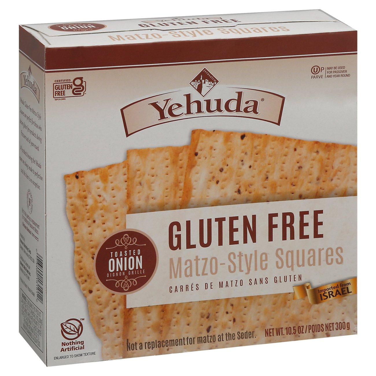 Yehuda Toasted Onion MatzoStyle Squares Shop Crackers & Breadsticks