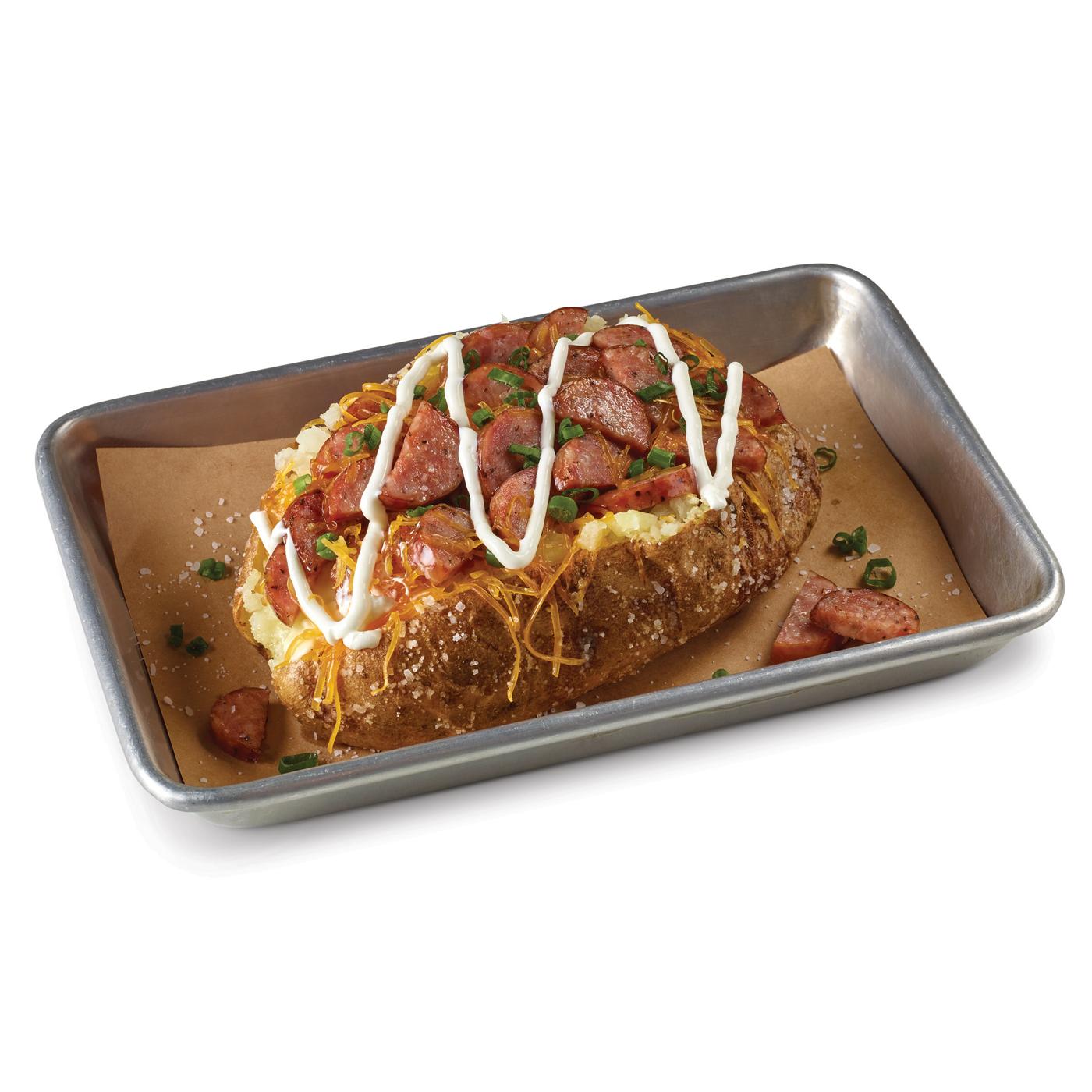 True Texas Stuffed Baked Potato with Smoked Sausage; image 2 of 2