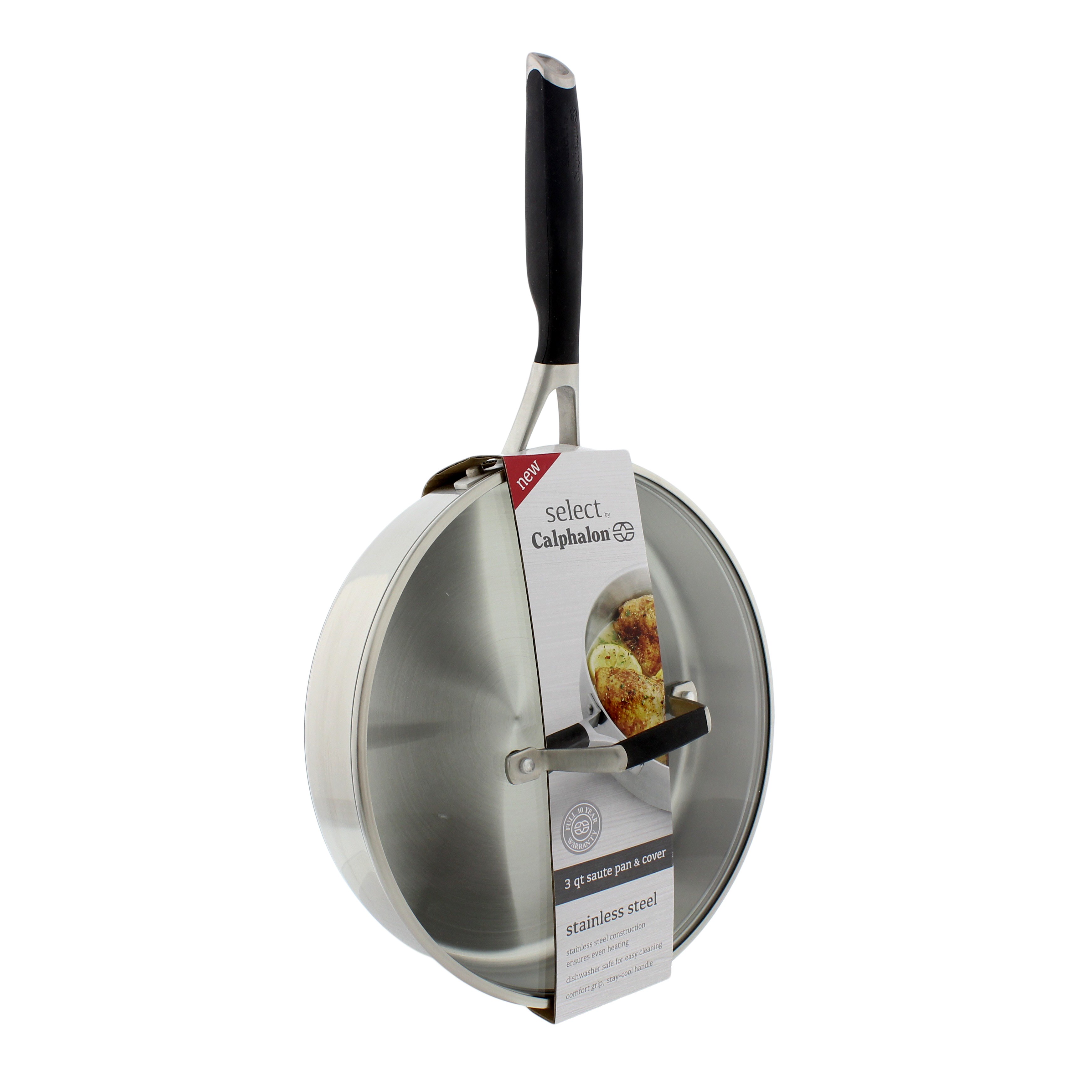 Calphalon Stainless Steel 3 QT Saute Pan With Cover Shop Kitchen