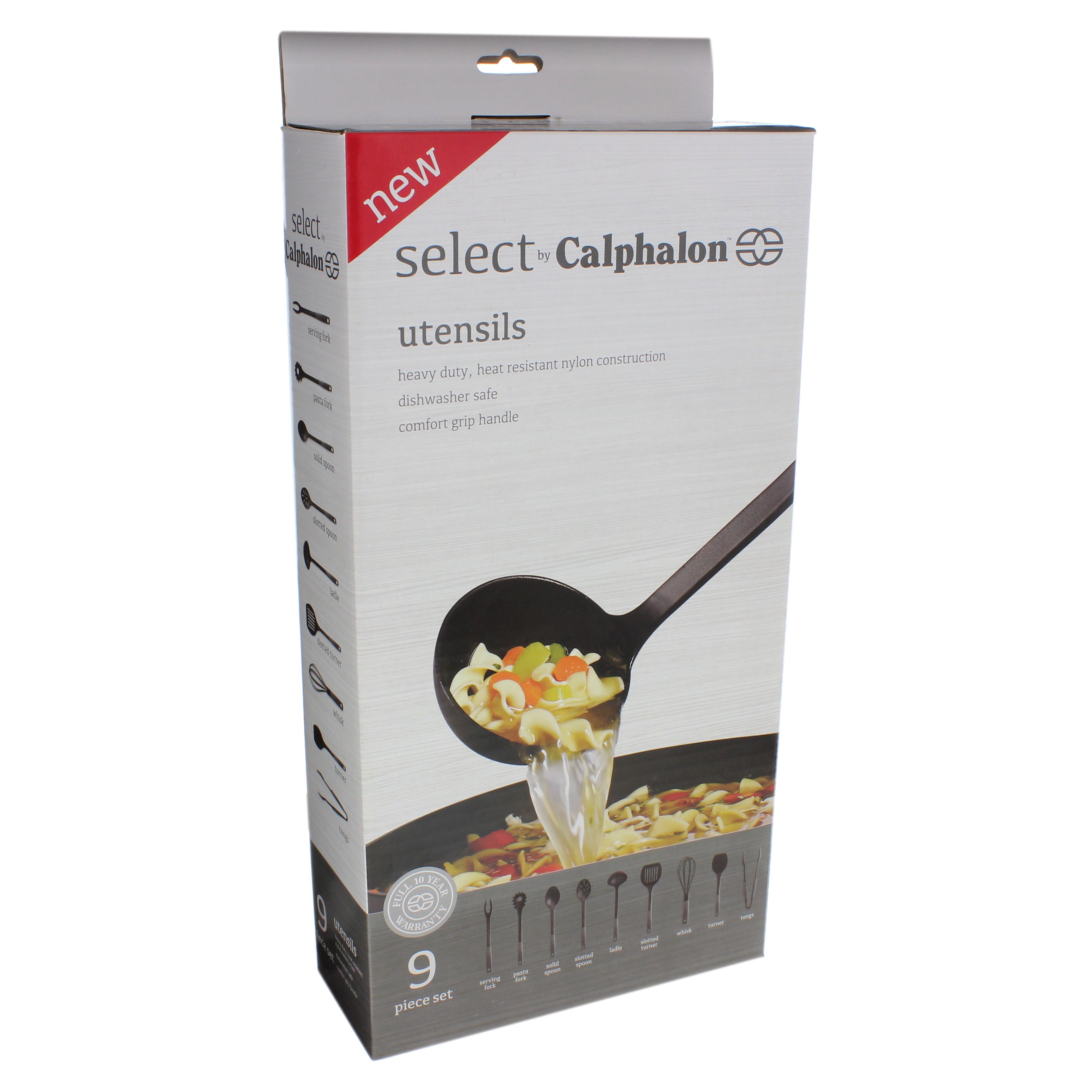 calphalon 5 piece nylon kitchen utensil set