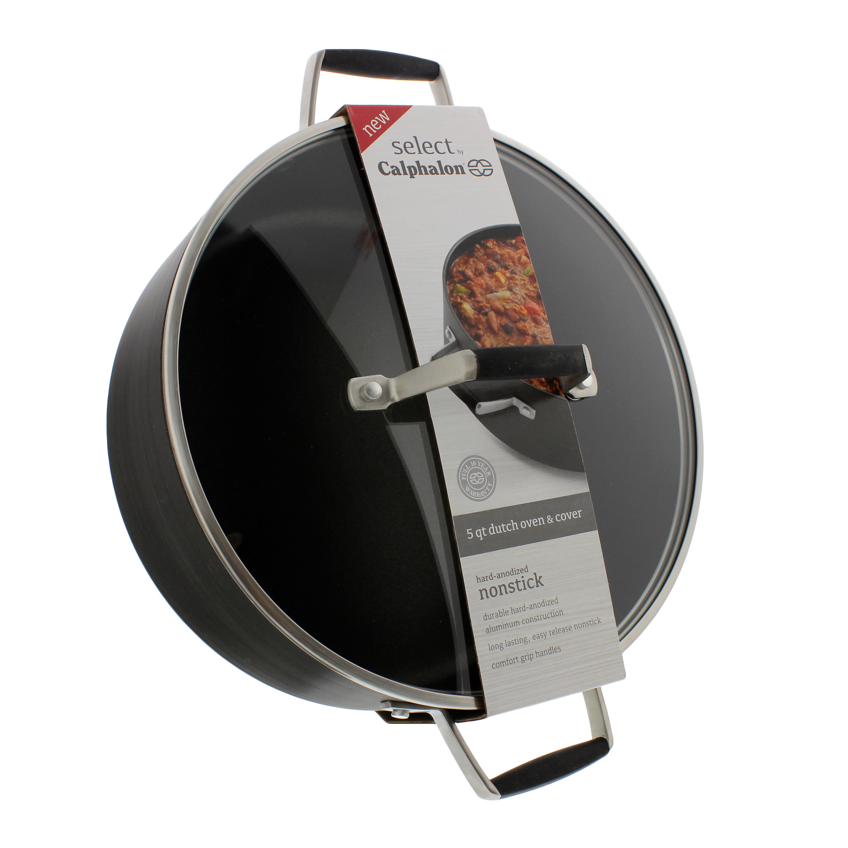 Select by Calphalon Hard-Anodized Nonstick 5-Quart Dutch Oven with
