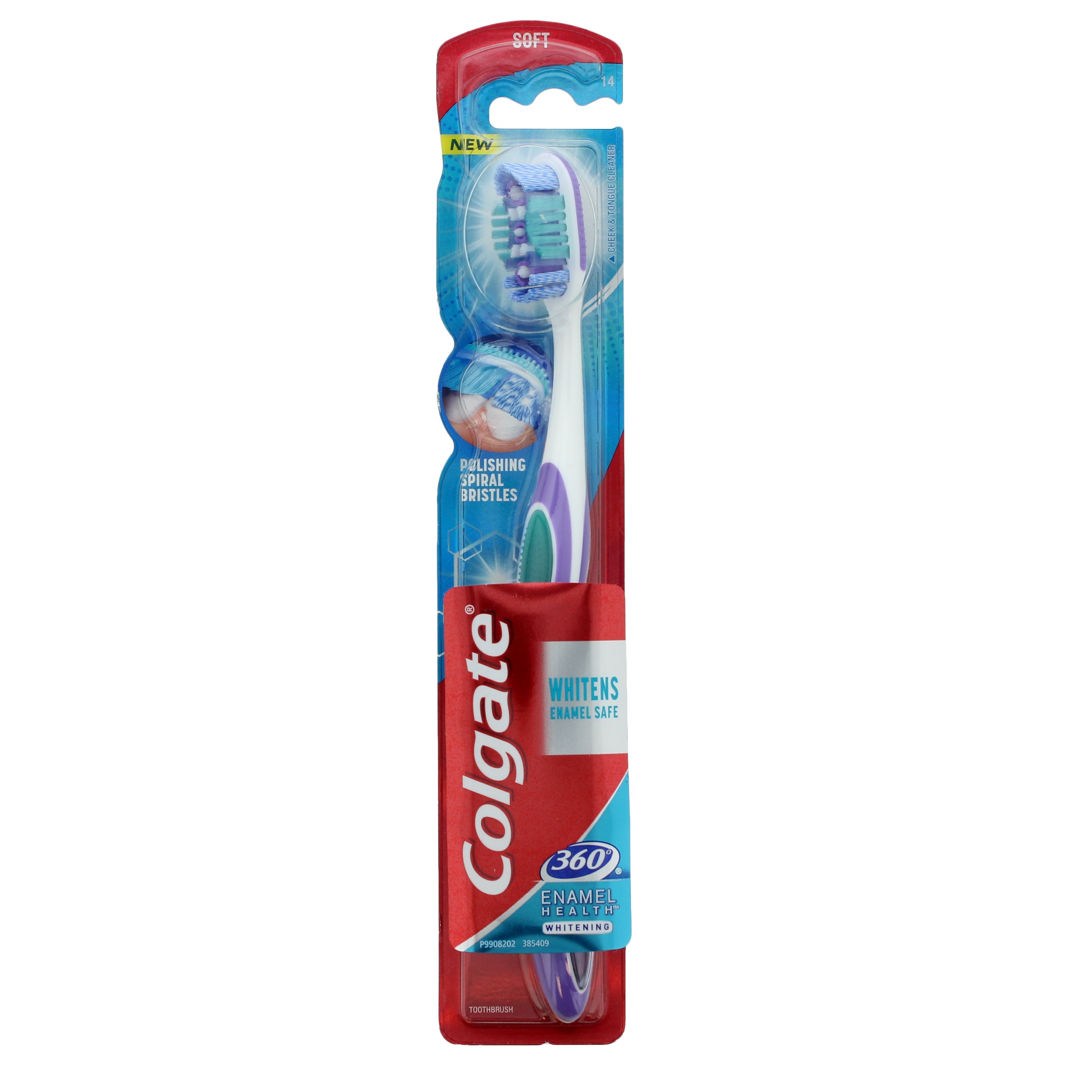 Colgate 360 Degree Enamel Health Compact Head Soft Tooth Brush - Shop ...