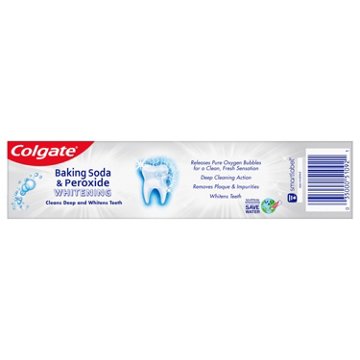 Colgate Baking Soda & Peroxide Whitening Anticavity Toothpaste - Brisk Mint, 4 oz