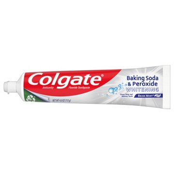Colgate Baking Soda & Peroxide Whitening Anticavity Toothpaste - Brisk Mint, 4 oz