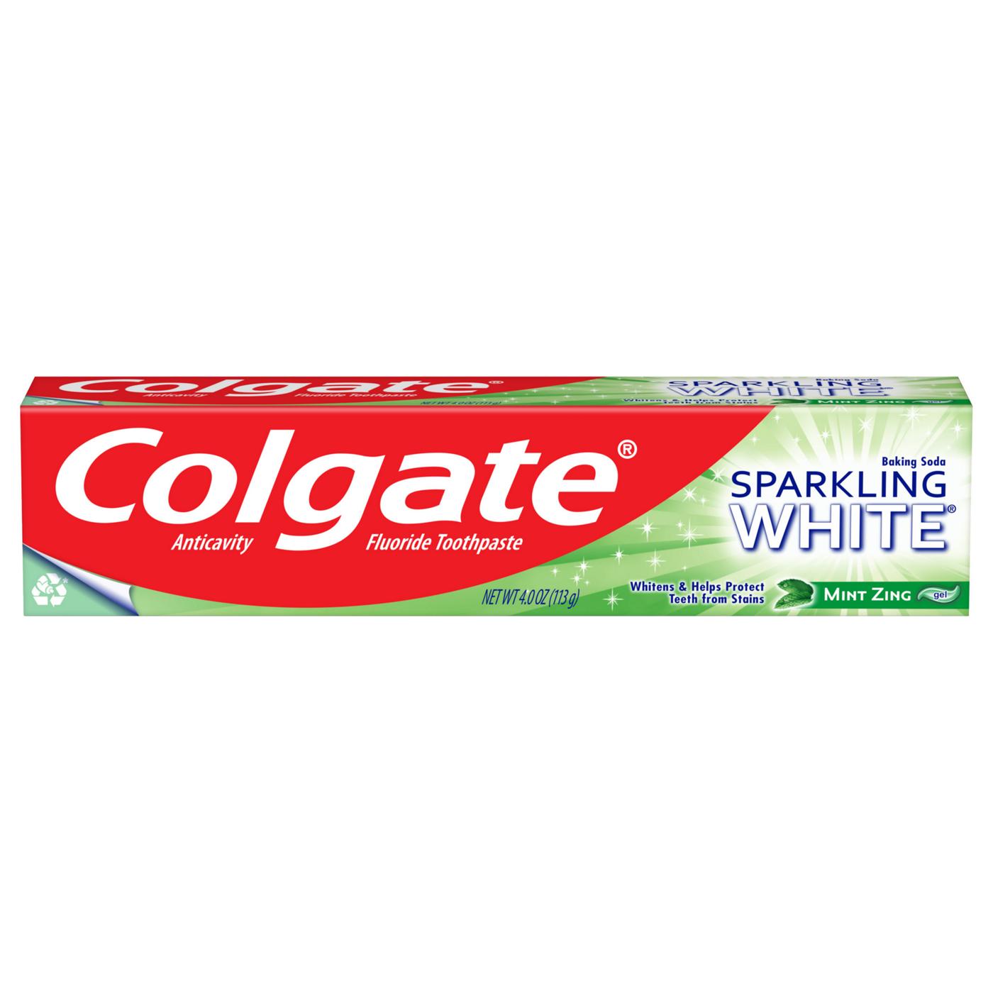 Colgate Sparkling White Anticavity Toothpaste - Mint Zing ; image 1 of 2