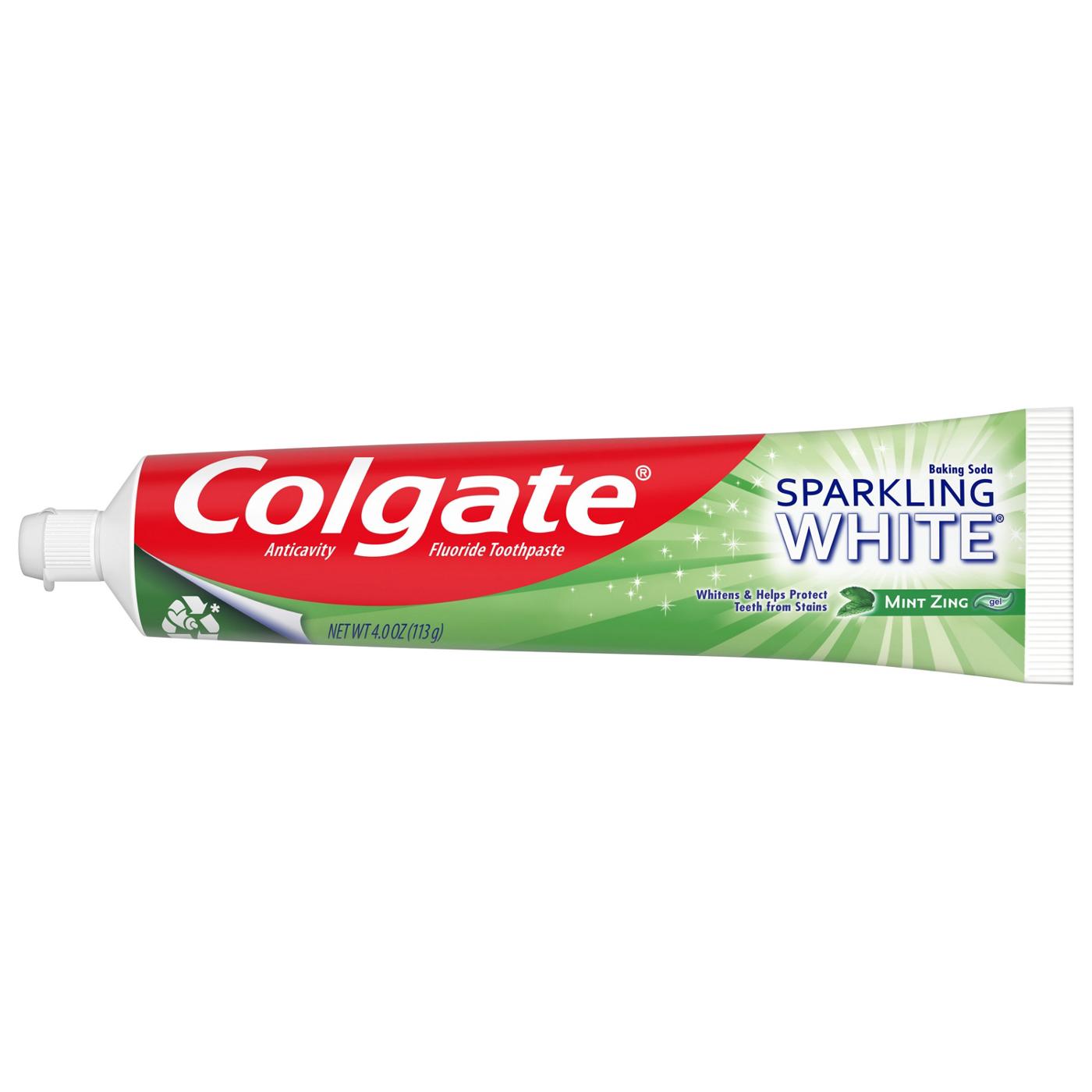 Colgate Sparkling White Anticavity Toothpaste - Mint Zing ; image 2 of 3