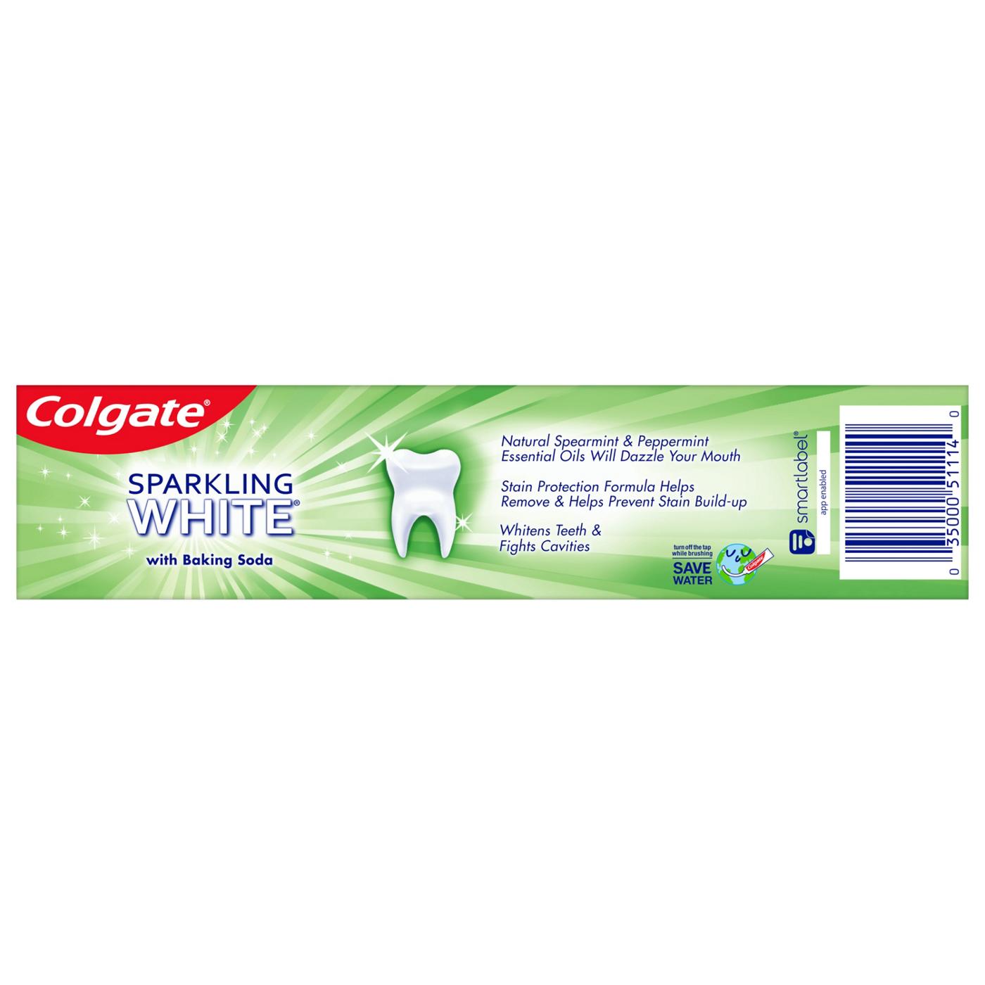 Colgate Sparkling White Anticavity Toothpaste - Mint Zing ; image 2 of 2