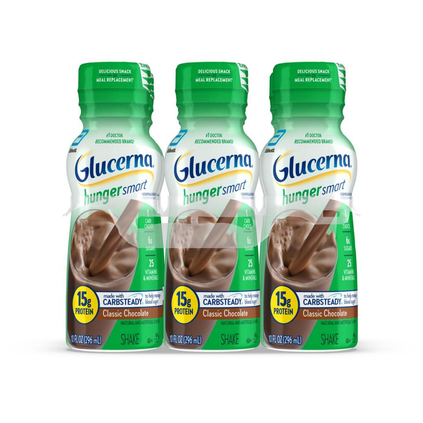 Glucerna Hunger Smart Shakes, 15g Protein - Classic Chocolate; image 1 of 7