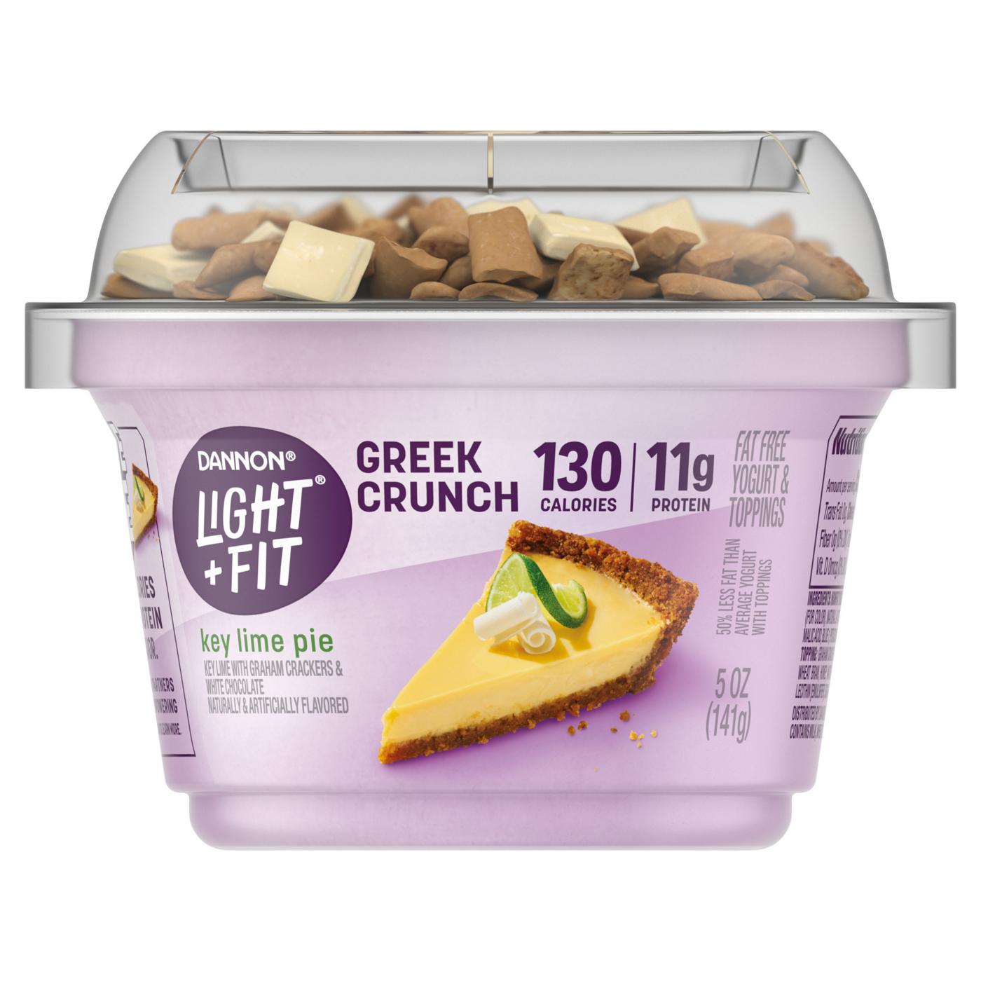 Dannon Light & Fit Non-Fat Key Lime Pie Crunch Greek Yogurt; image 1 of 8