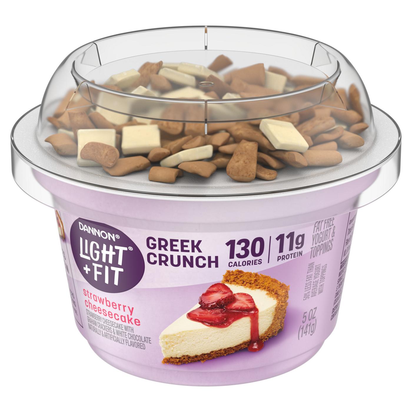 Dannon Light & Fit Non-Fat Strawberry Cheesecake Crunch Greek Yogurt; image 6 of 8